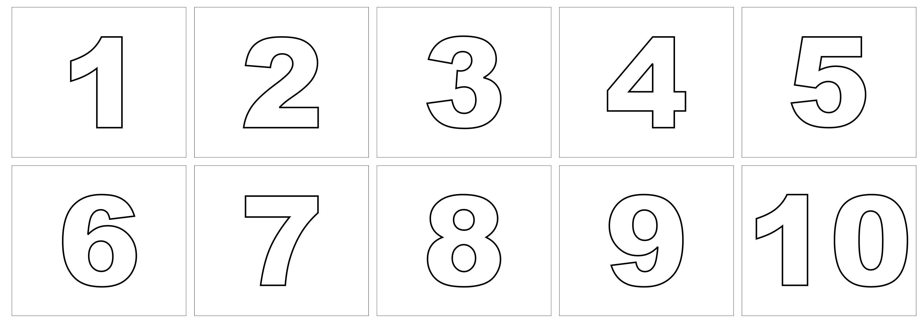 0-10 Printable Numbers Templates In All Sizes 17