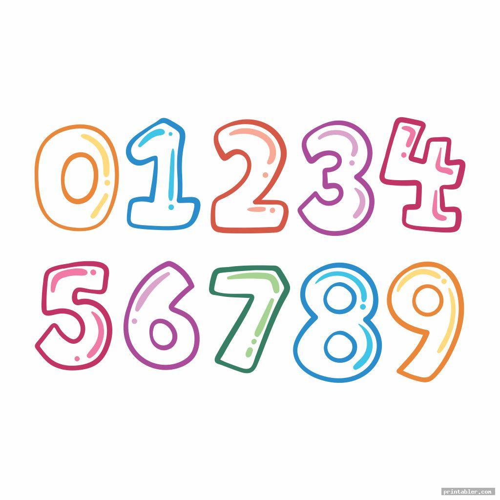 0-10 Printable Numbers Templates In All Sizes 23