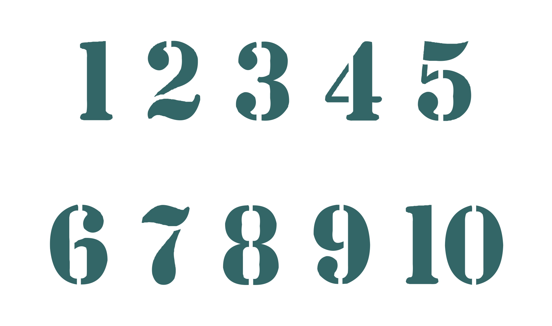 0-10 Printable Numbers Templates In All Sizes 28