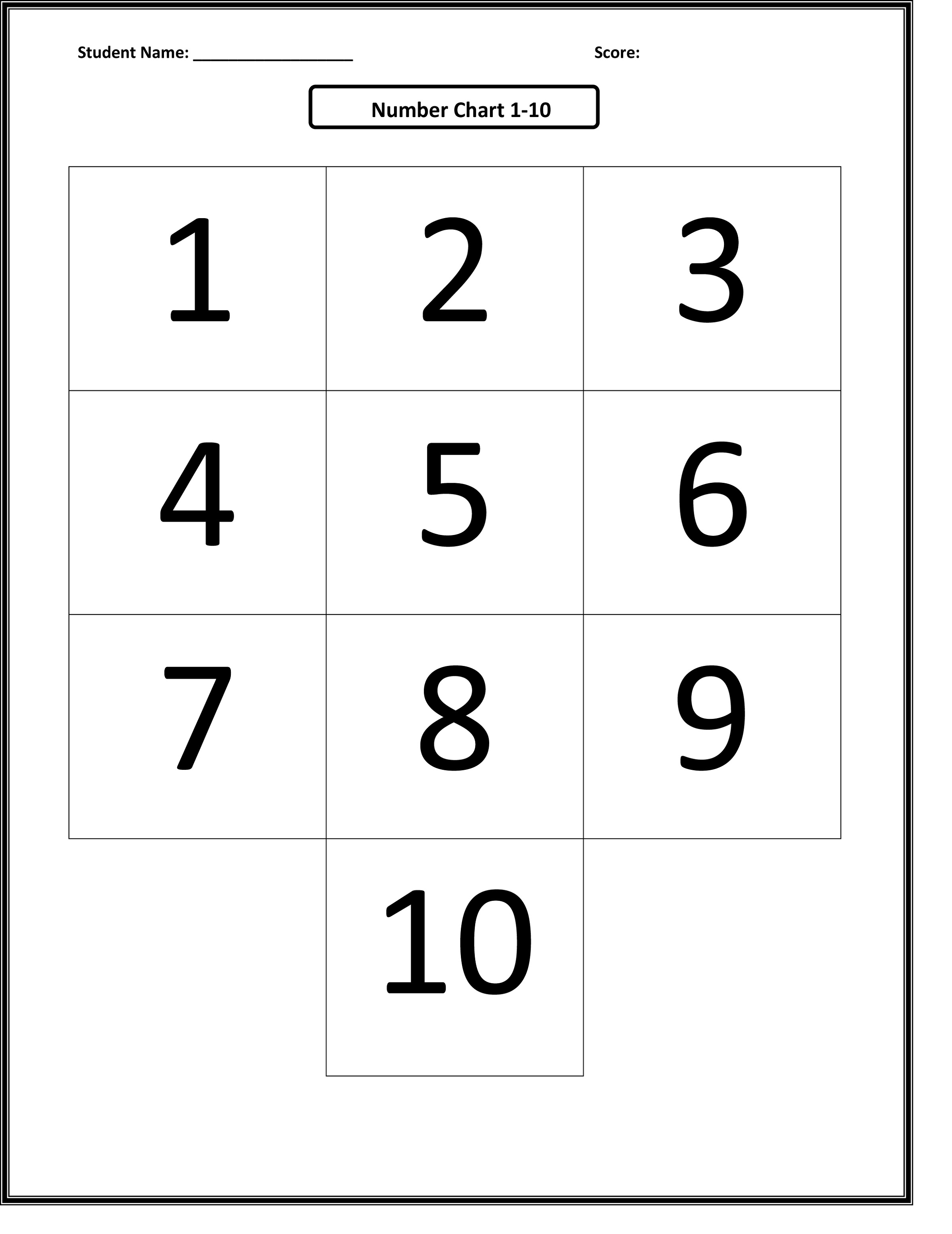 0-10 Printable Numbers Templates In All Sizes 3