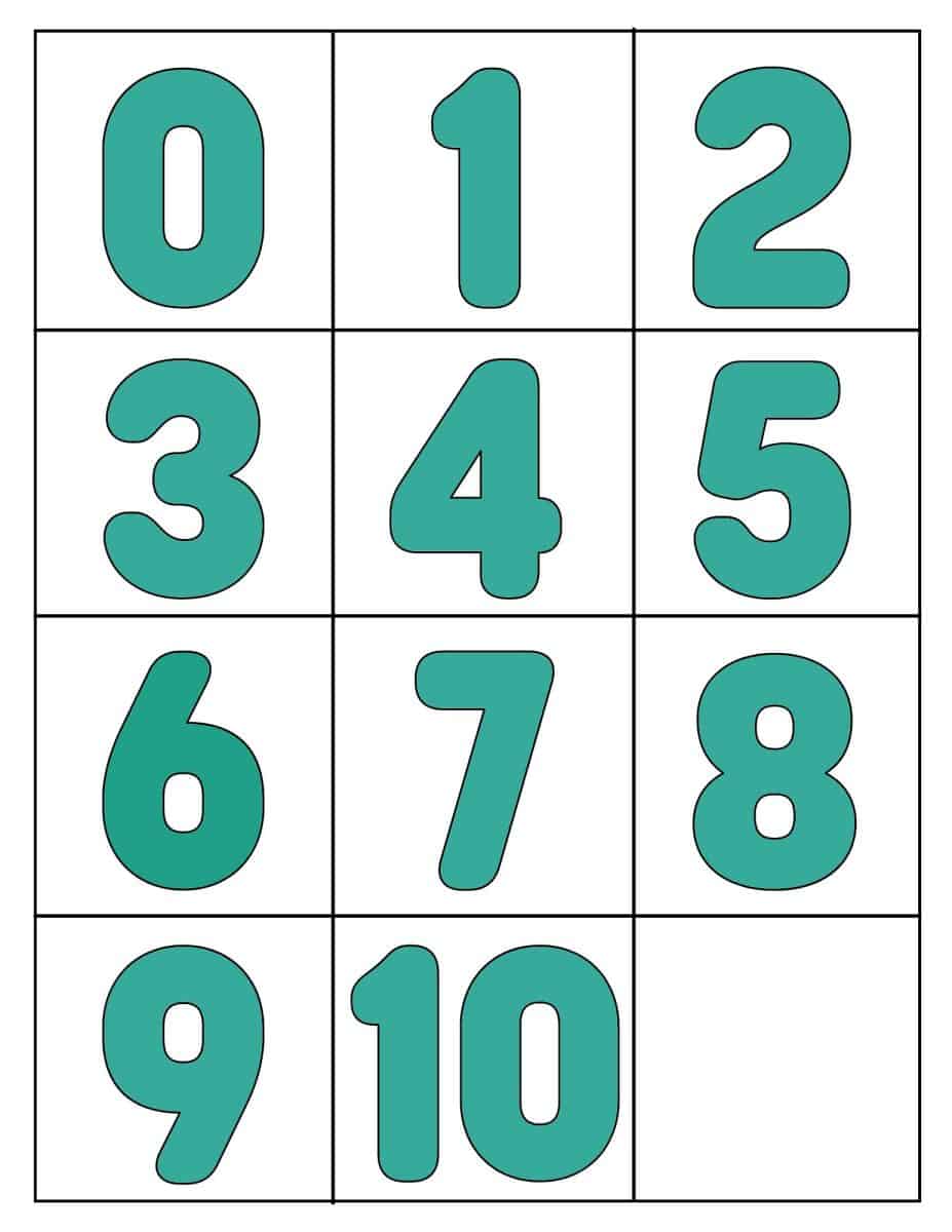 0-10 Printable Numbers Templates In All Sizes 36