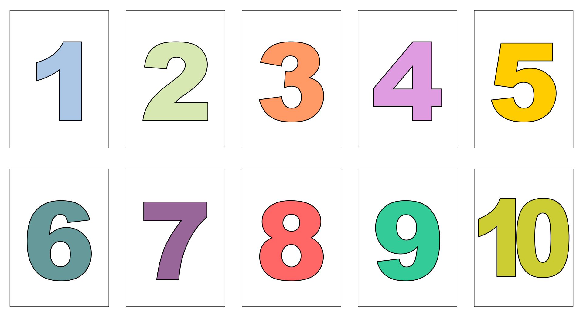 0-10 Printable Numbers Templates In All Sizes 44