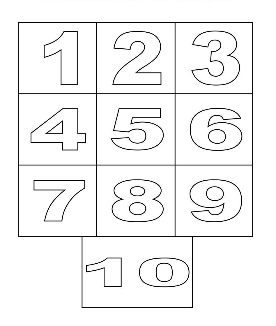 0-10 Printable Numbers Templates In All Sizes 52