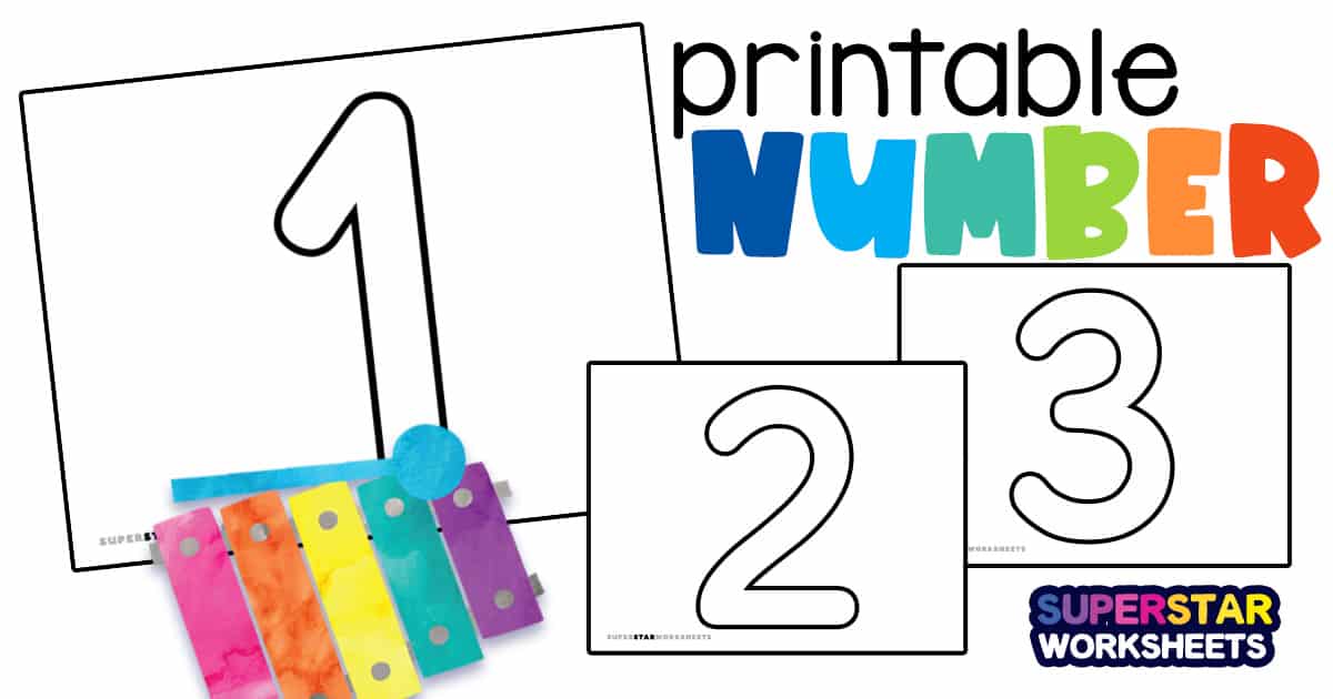 0-10 Printable Numbers Templates In All Sizes 64