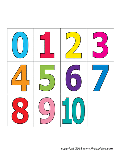 0-10 Printable Numbers Templates In All Sizes 68