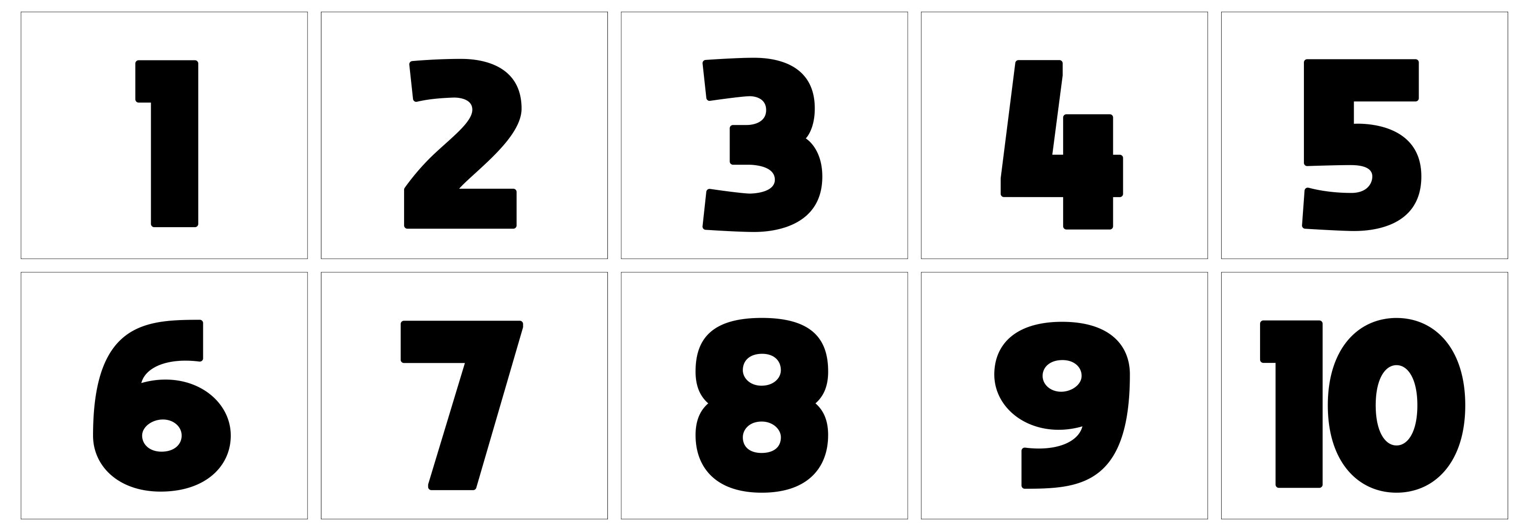 0-10 Printable Numbers Templates In All Sizes 7