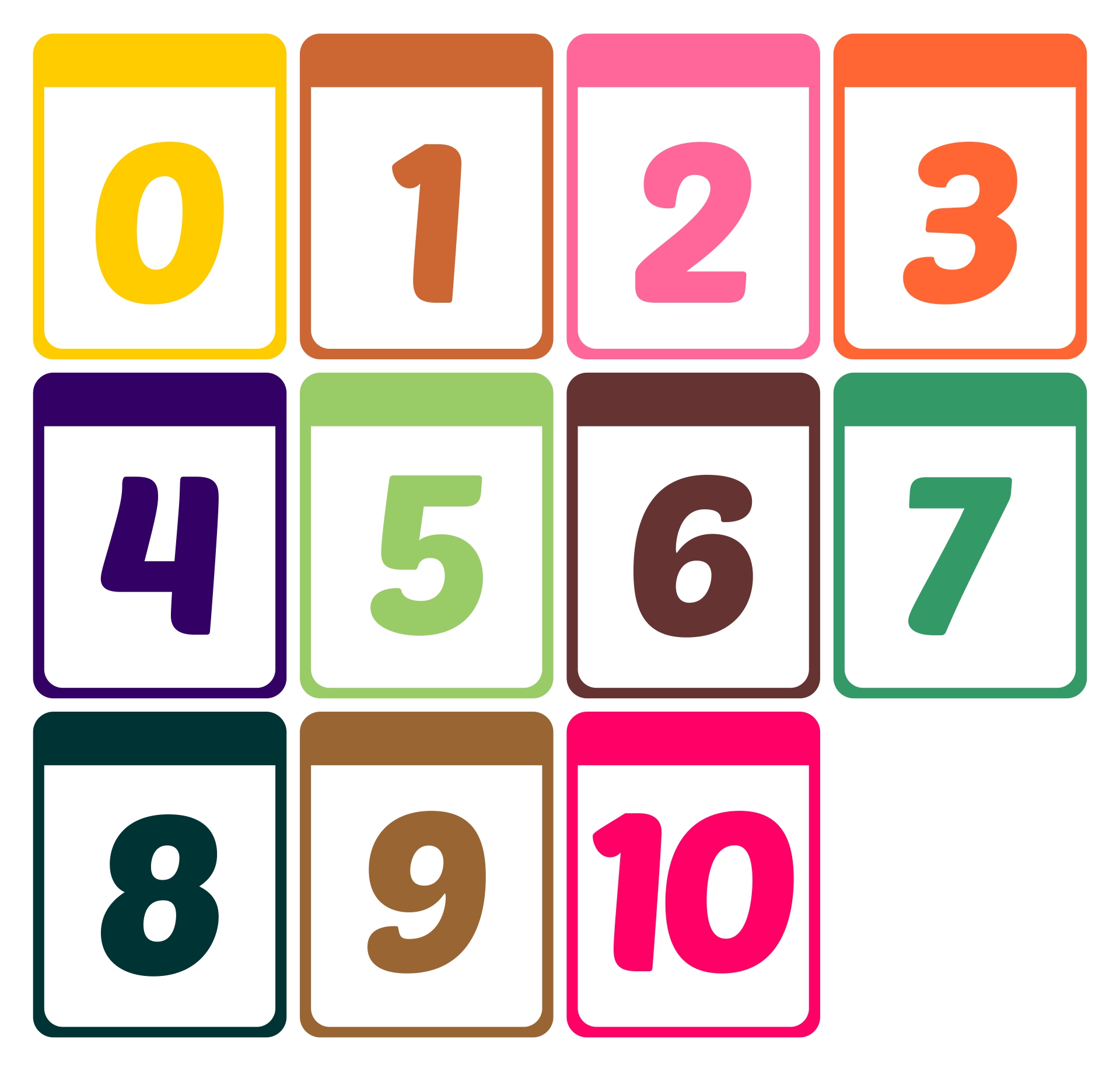 0-10 Printable Numbers Templates In All Sizes 82