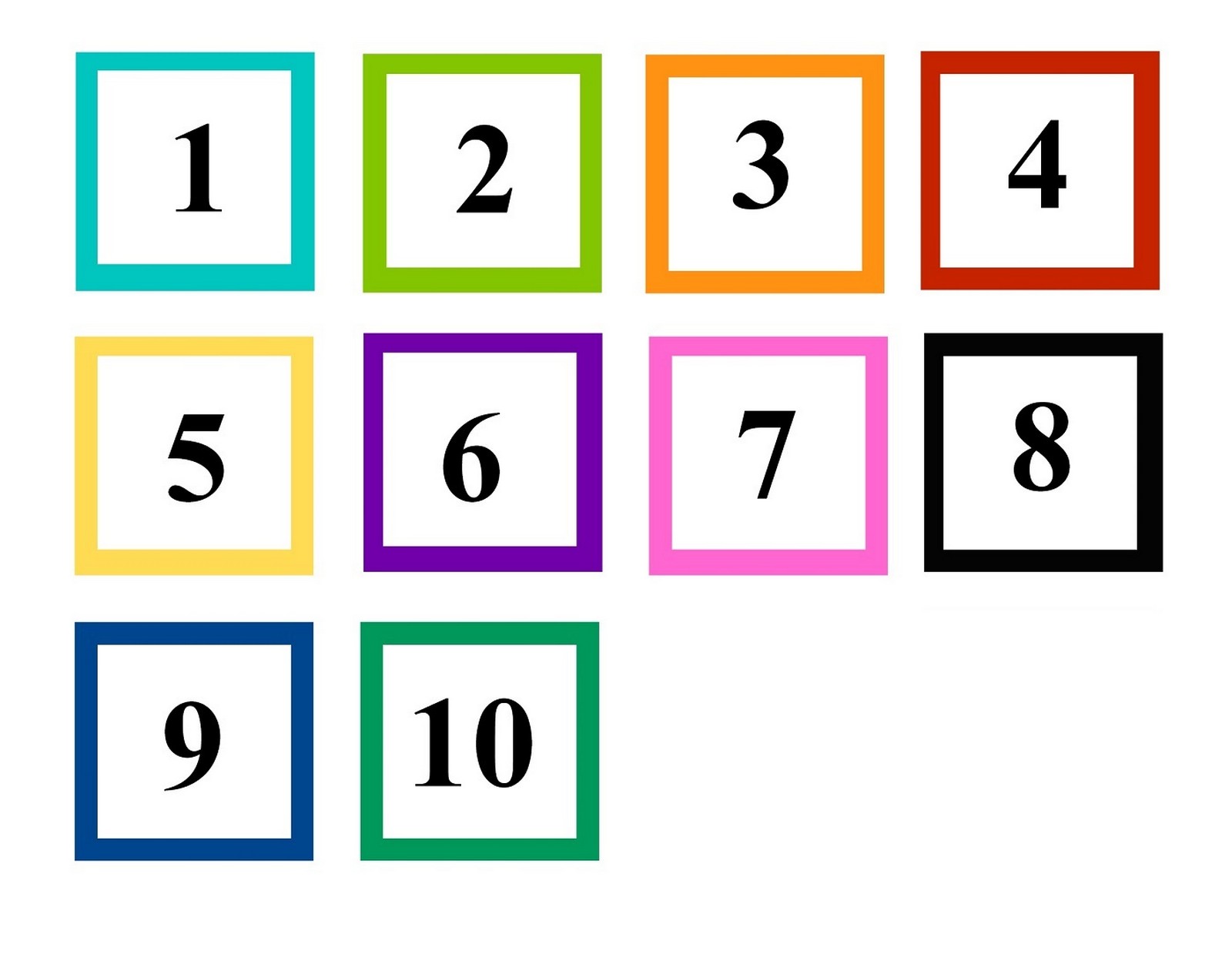 0-10 Printable Numbers Templates In All Sizes 90