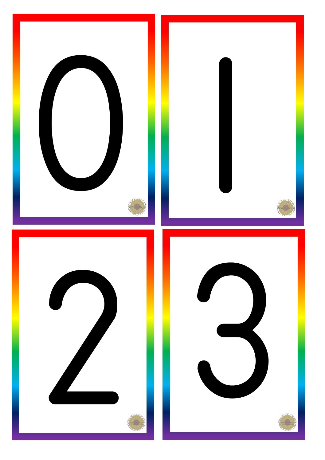 0-10 Printable Numbers Templates In All Sizes 95