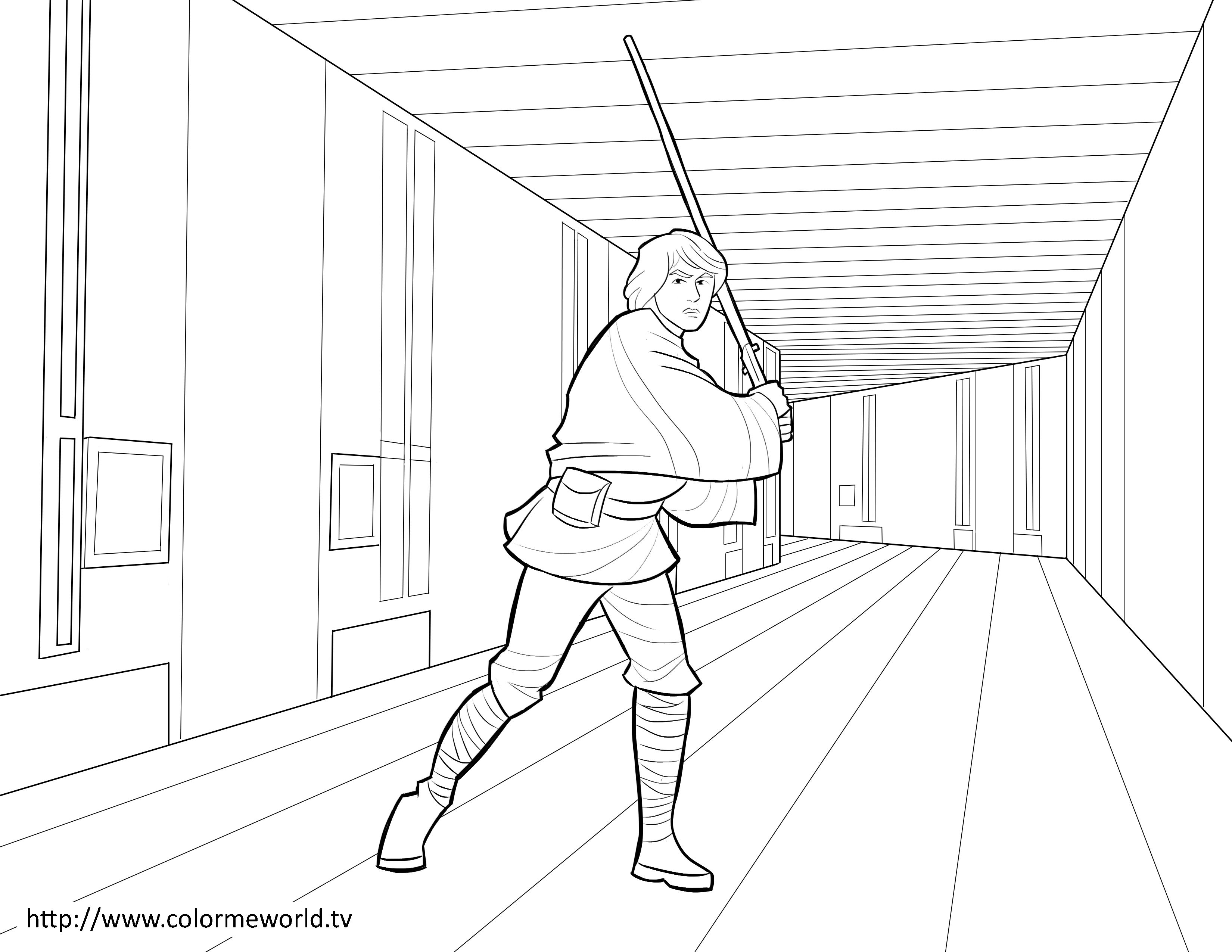 107 Luke Skywalker Coloring Pages Printable 10