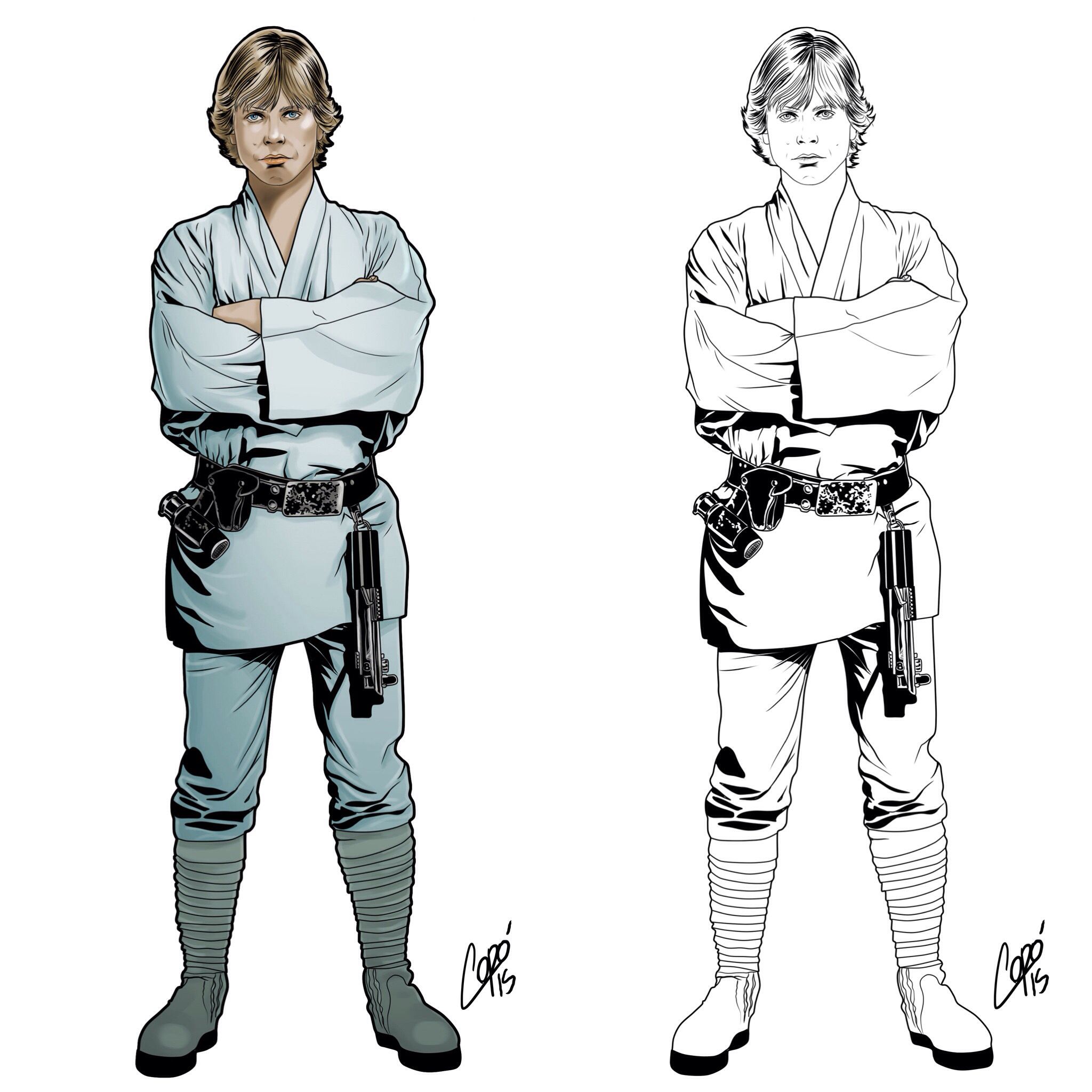 107 Luke Skywalker Coloring Pages Printable 13