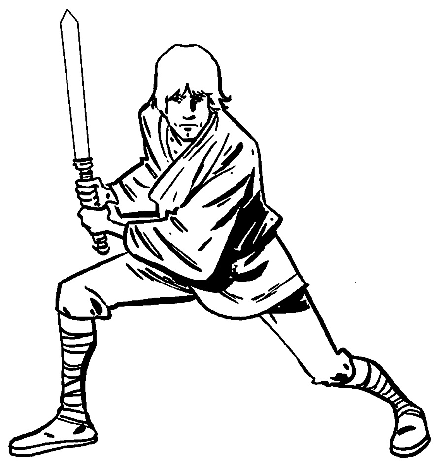 107 Luke Skywalker Coloring Pages Printable 16