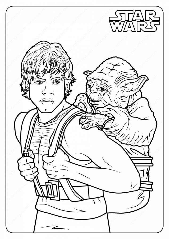 107 Luke Skywalker Coloring Pages Printable 17