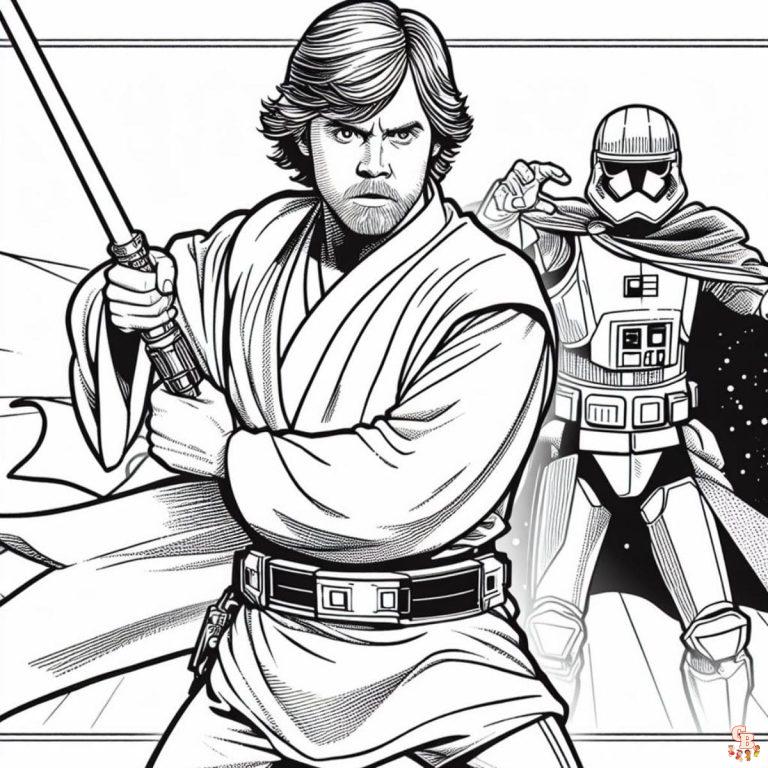 107 Luke Skywalker Coloring Pages Printable 36