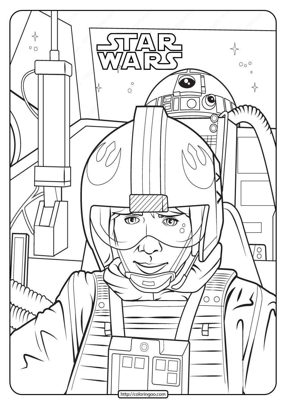 107 Luke Skywalker Coloring Pages Printable 62