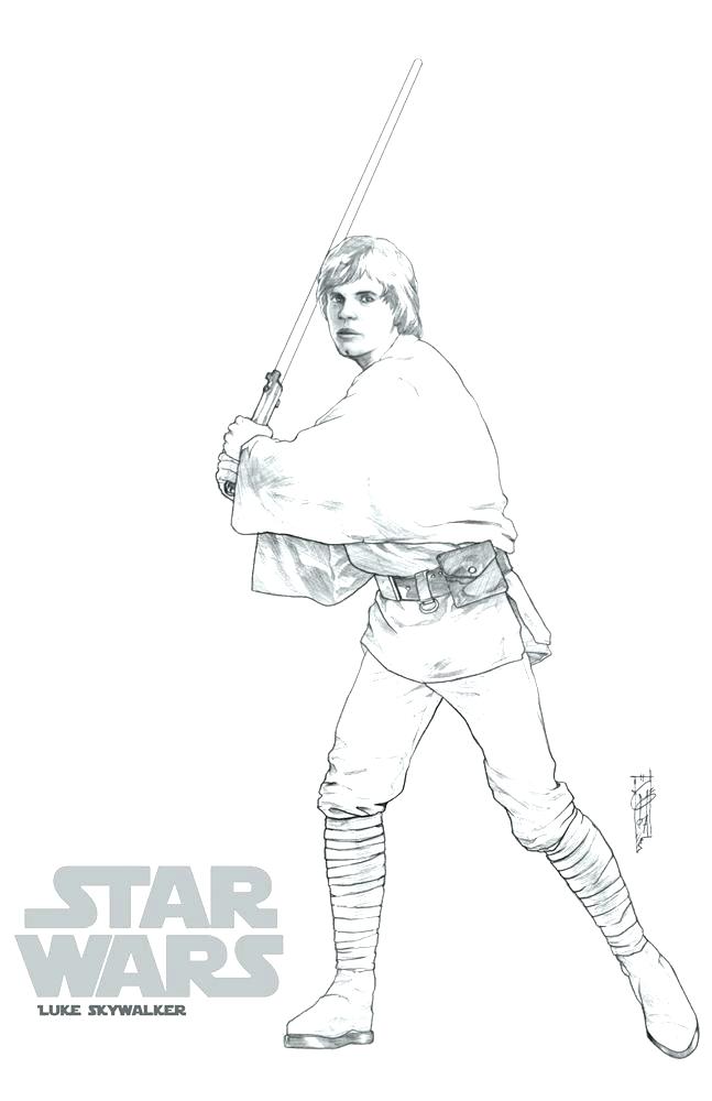 107 Luke Skywalker Coloring Pages Printable 7