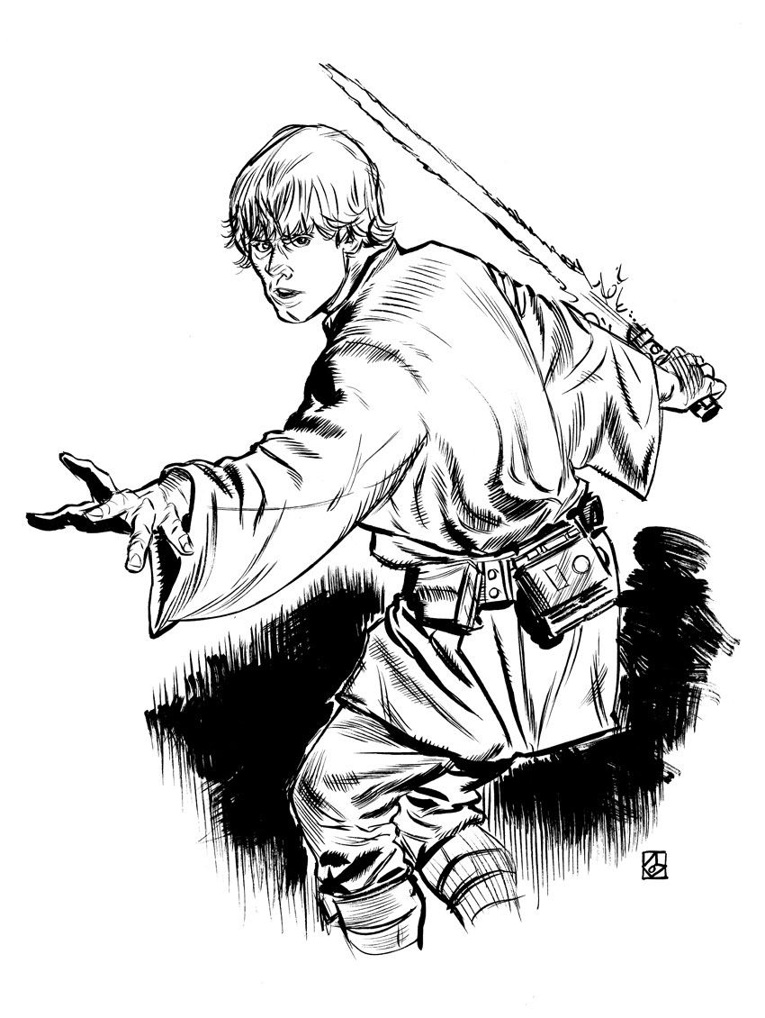 107 Luke Skywalker Coloring Pages Printable 72