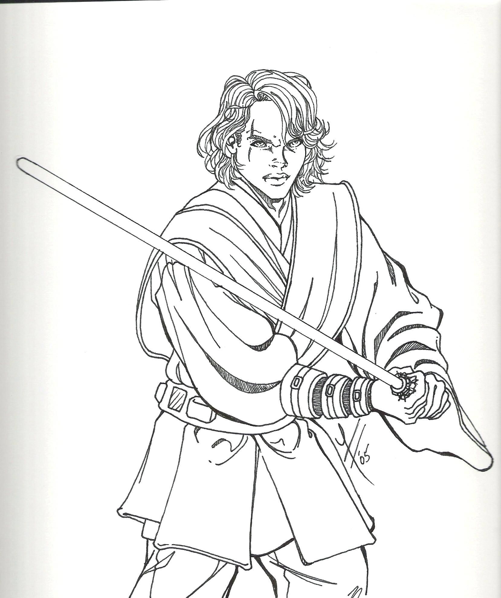 107 Luke Skywalker Coloring Pages Printable 90