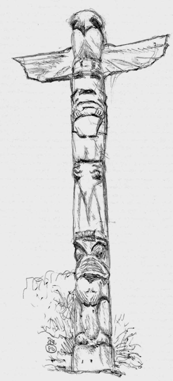 108 Free Totem Pole Coloring Pages for Kids Printable 105