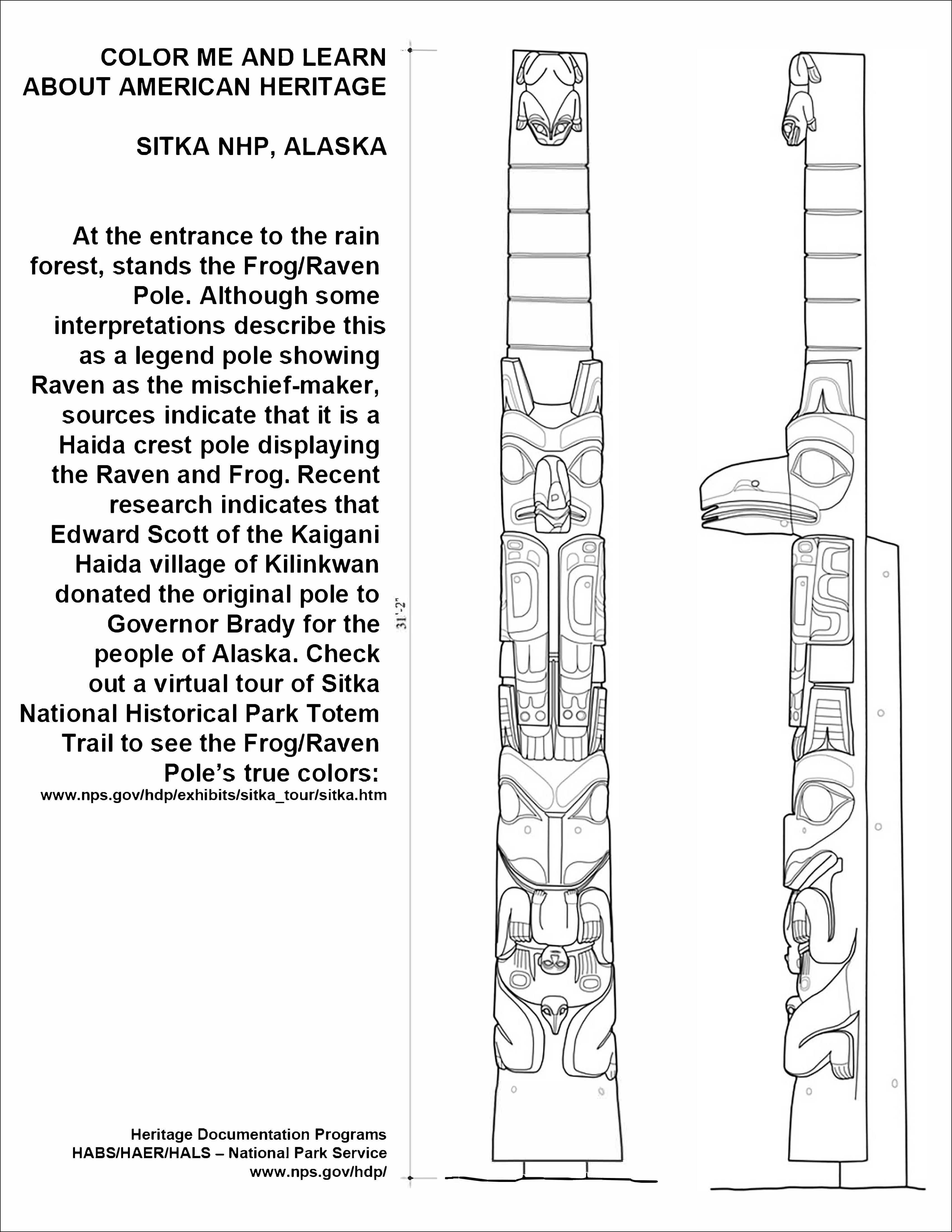 108 Free Totem Pole Coloring Pages for Kids Printable 22