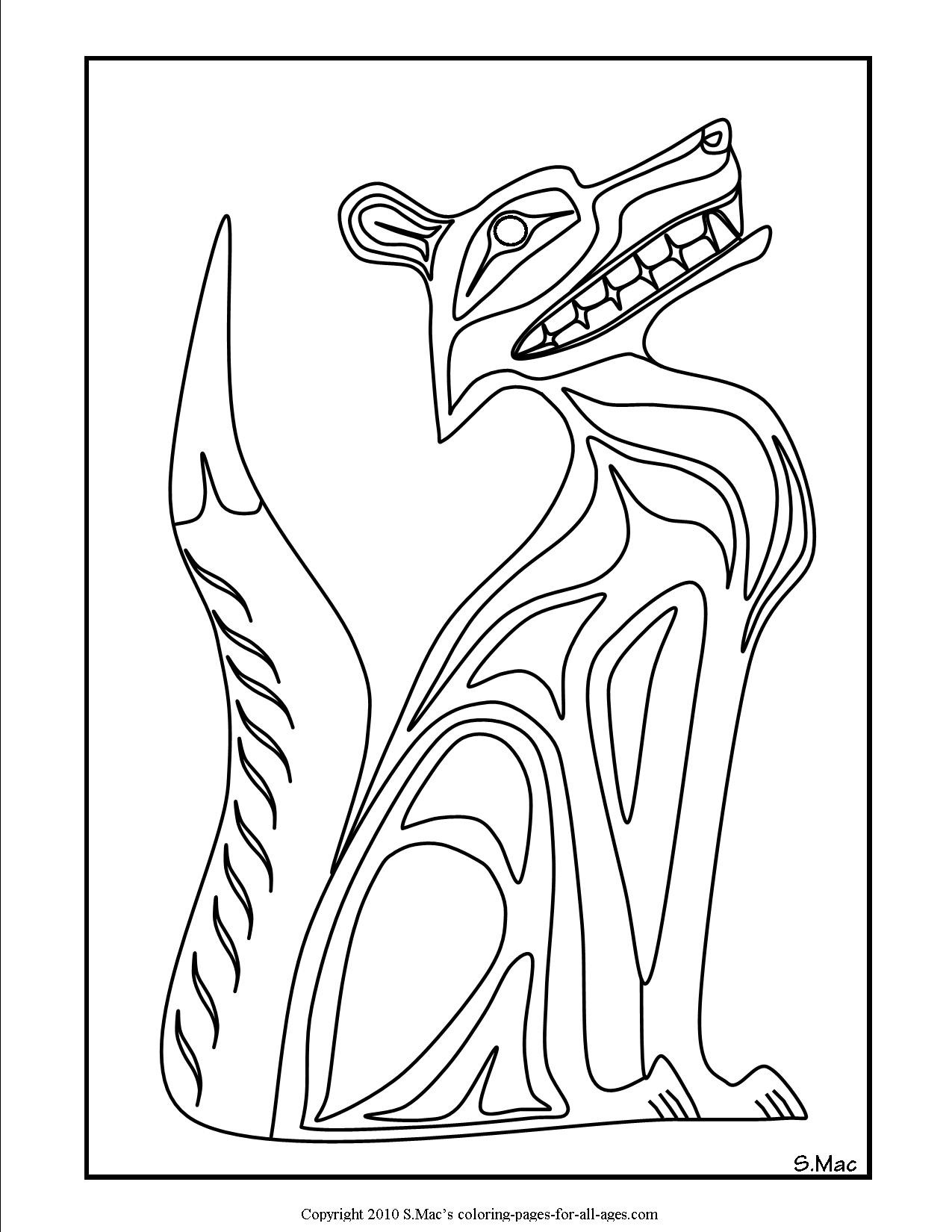 108 Free Totem Pole Coloring Pages for Kids Printable 31