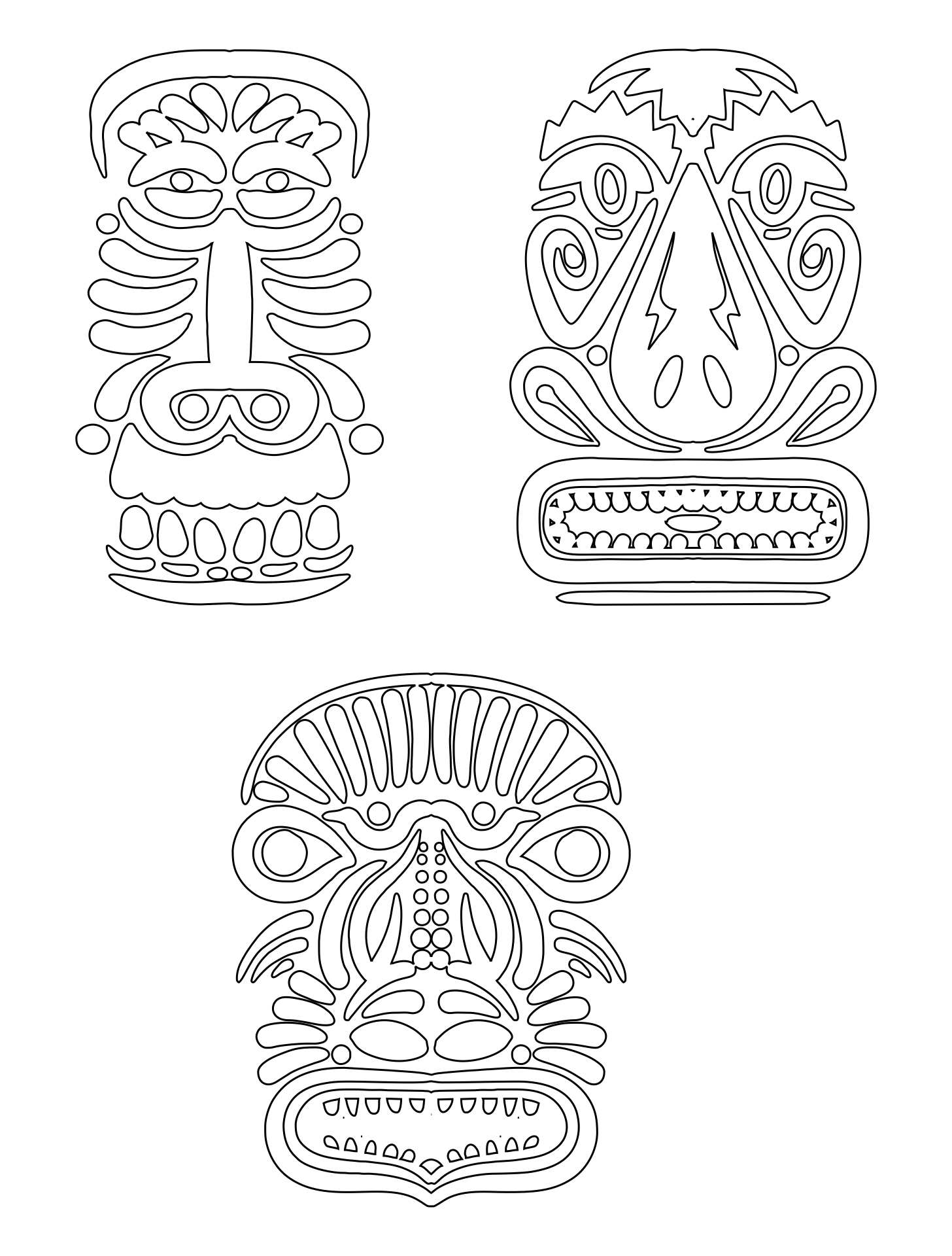 108 Free Totem Pole Coloring Pages for Kids Printable 39