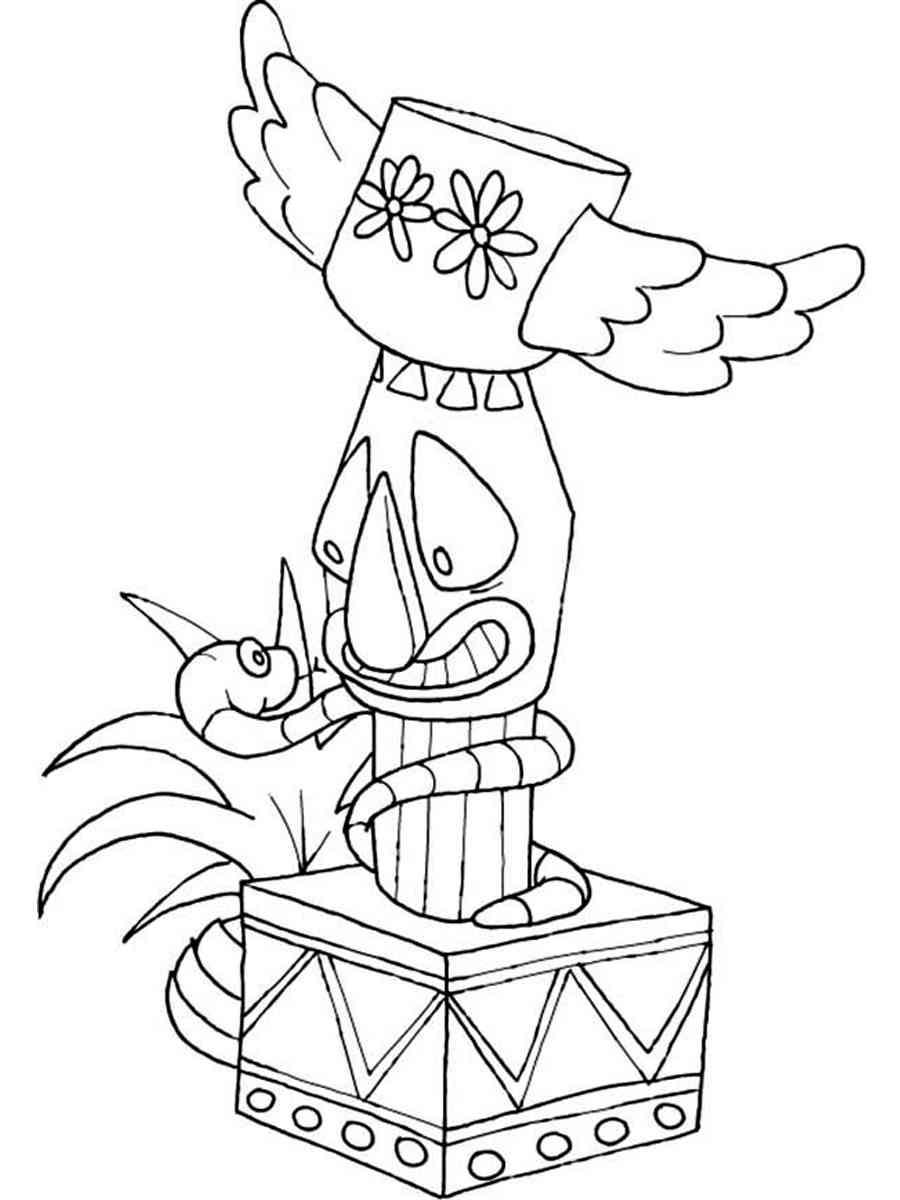 108 Free Totem Pole Coloring Pages for Kids Printable 61