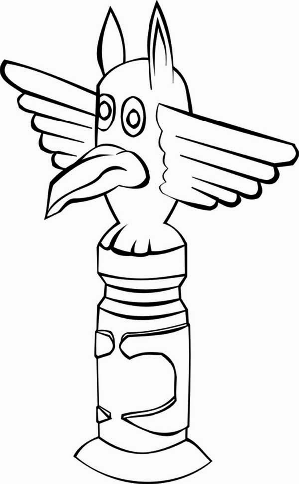 108 Free Totem Pole Coloring Pages for Kids Printable 70