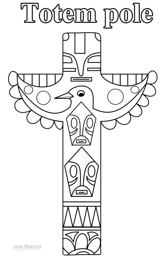 108 Free Totem Pole Coloring Pages for Kids Printable 83