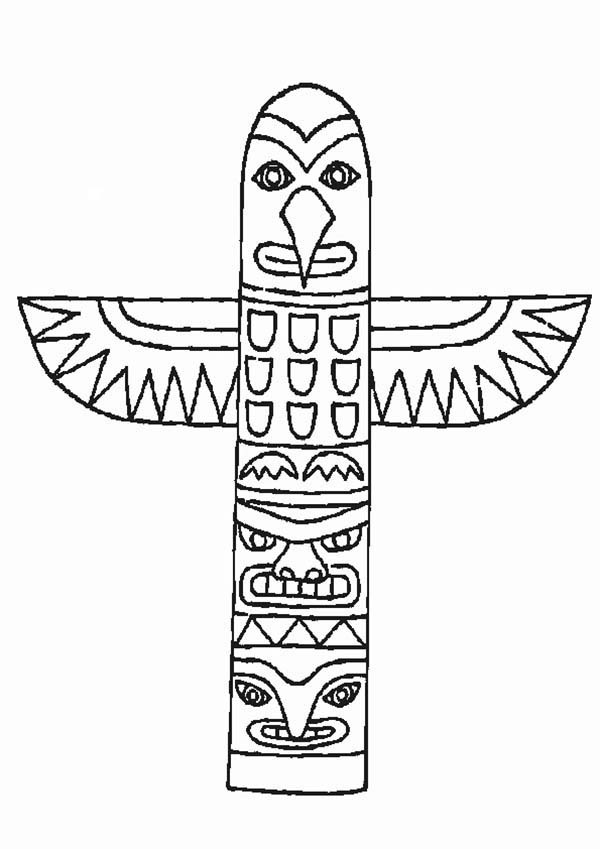 108 Free Totem Pole Coloring Pages for Kids Printable 87