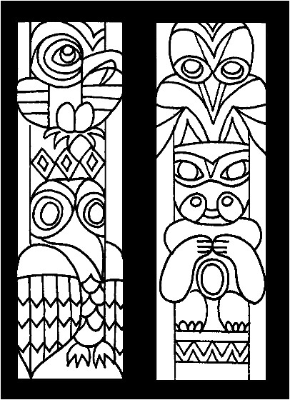 108 Free Totem Pole Coloring Pages for Kids Printable 91