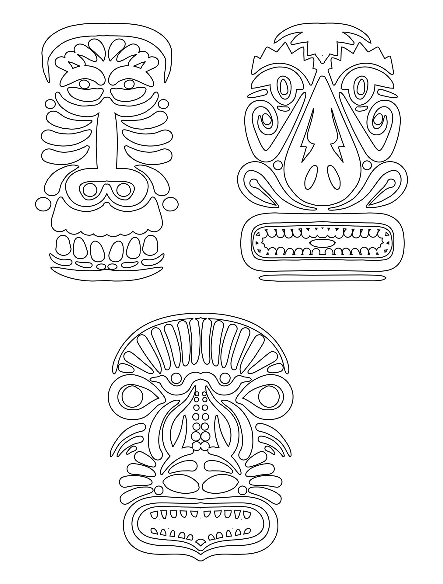 108 Free Totem Pole Coloring Pages for Kids Printable 92