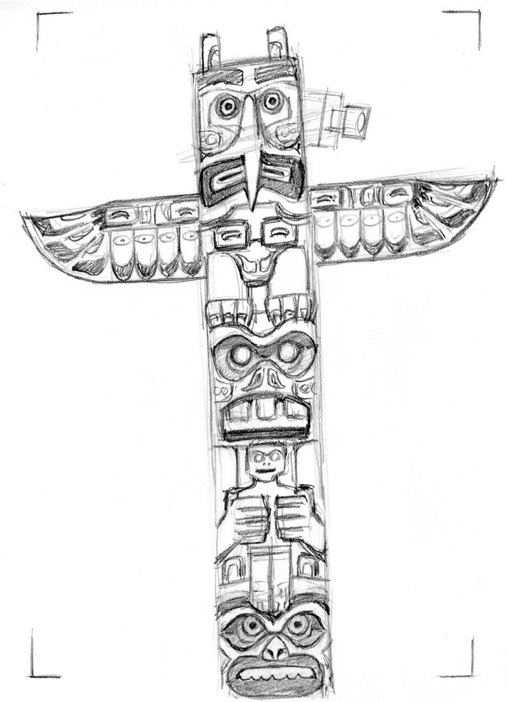 108 Free Totem Pole Coloring Pages for Kids Printable 99