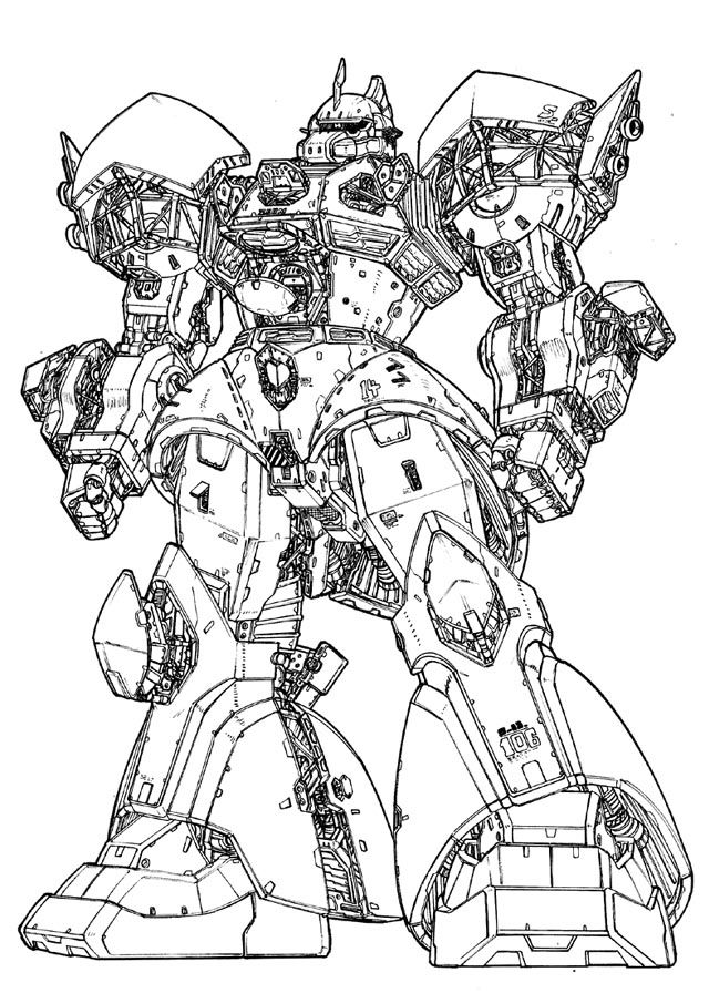 123 Gundam Coloring Pages Printable 104