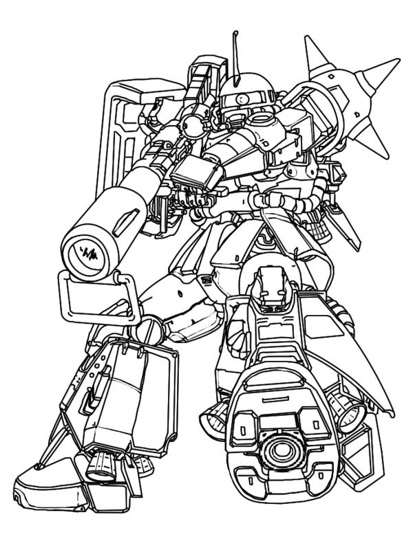 123 Gundam Coloring Pages Printable 112