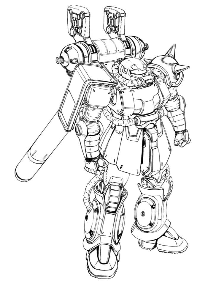 123 Gundam Coloring Pages Printable 121