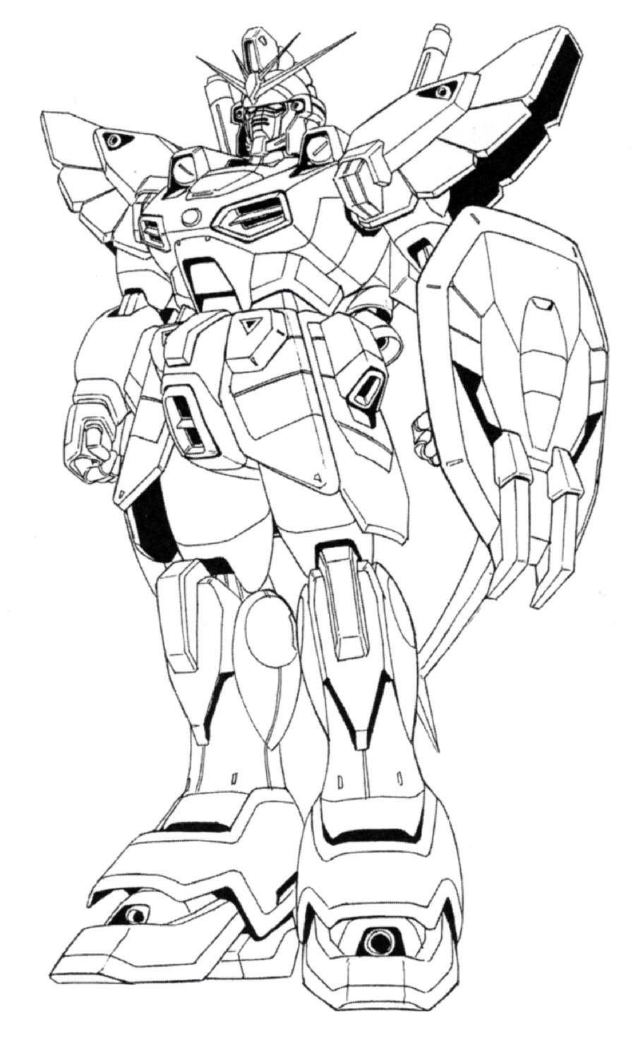 123 Gundam Coloring Pages Printable 2