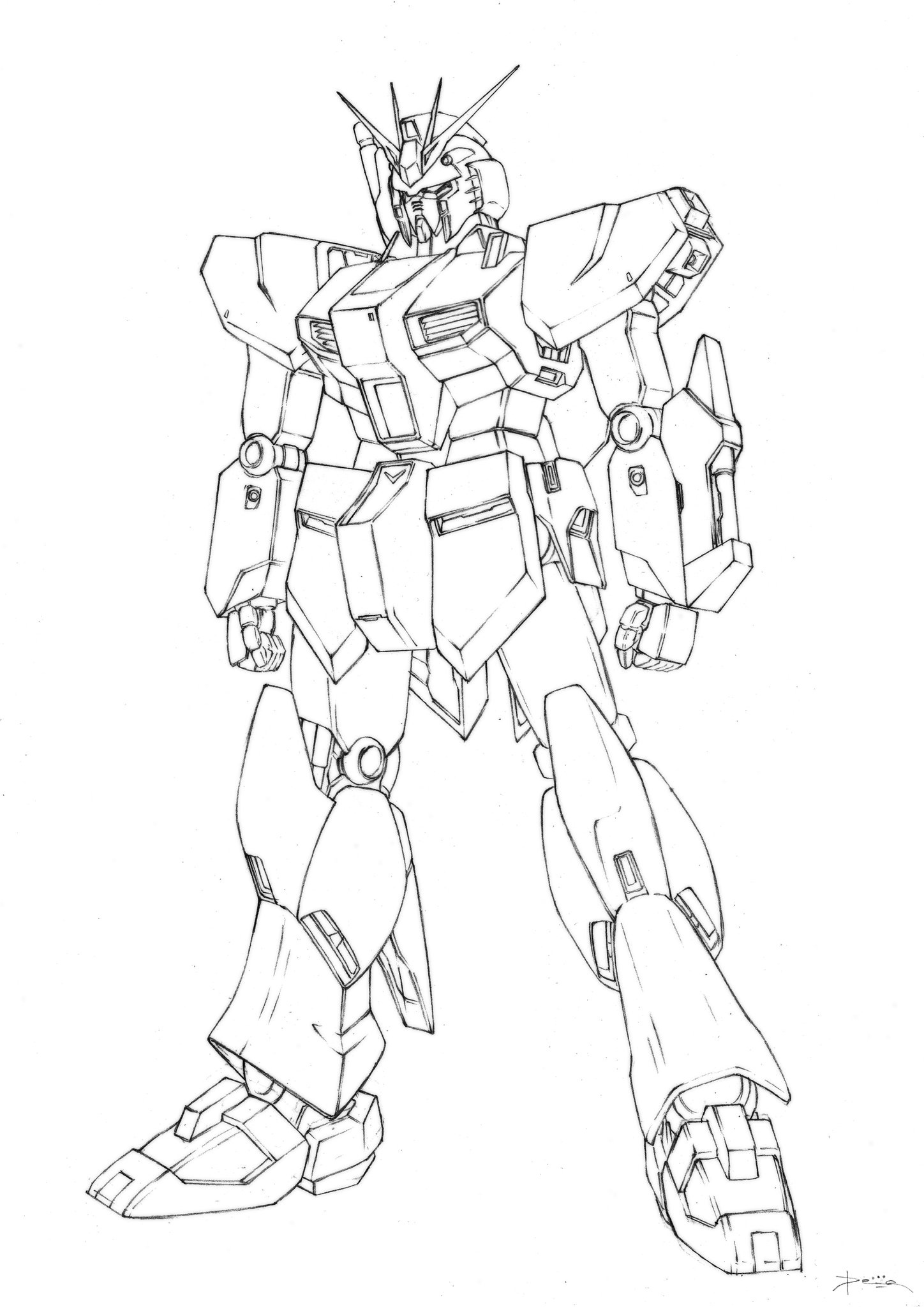 123 Gundam Coloring Pages Printable 20