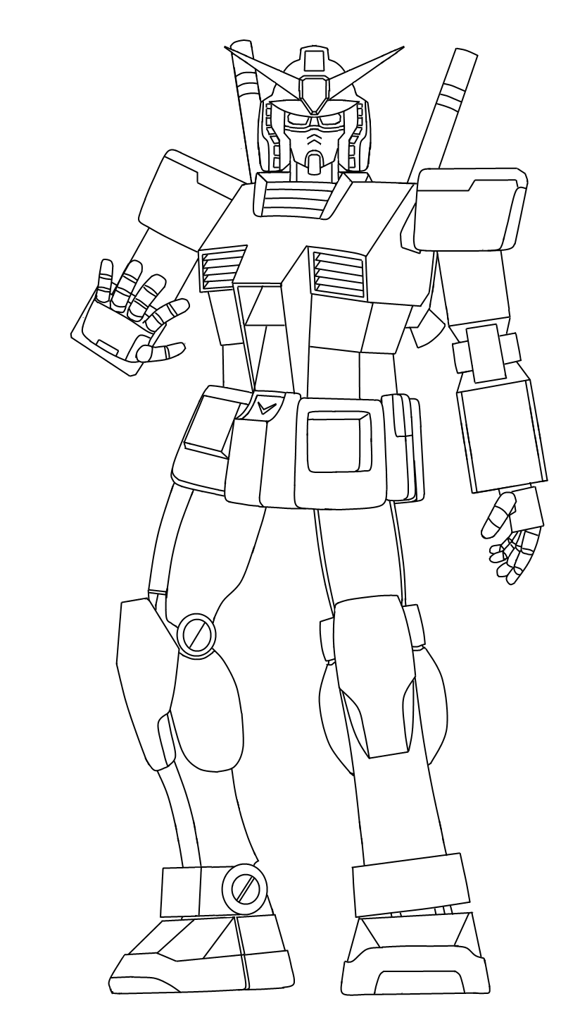 123 Gundam Coloring Pages Printable 22