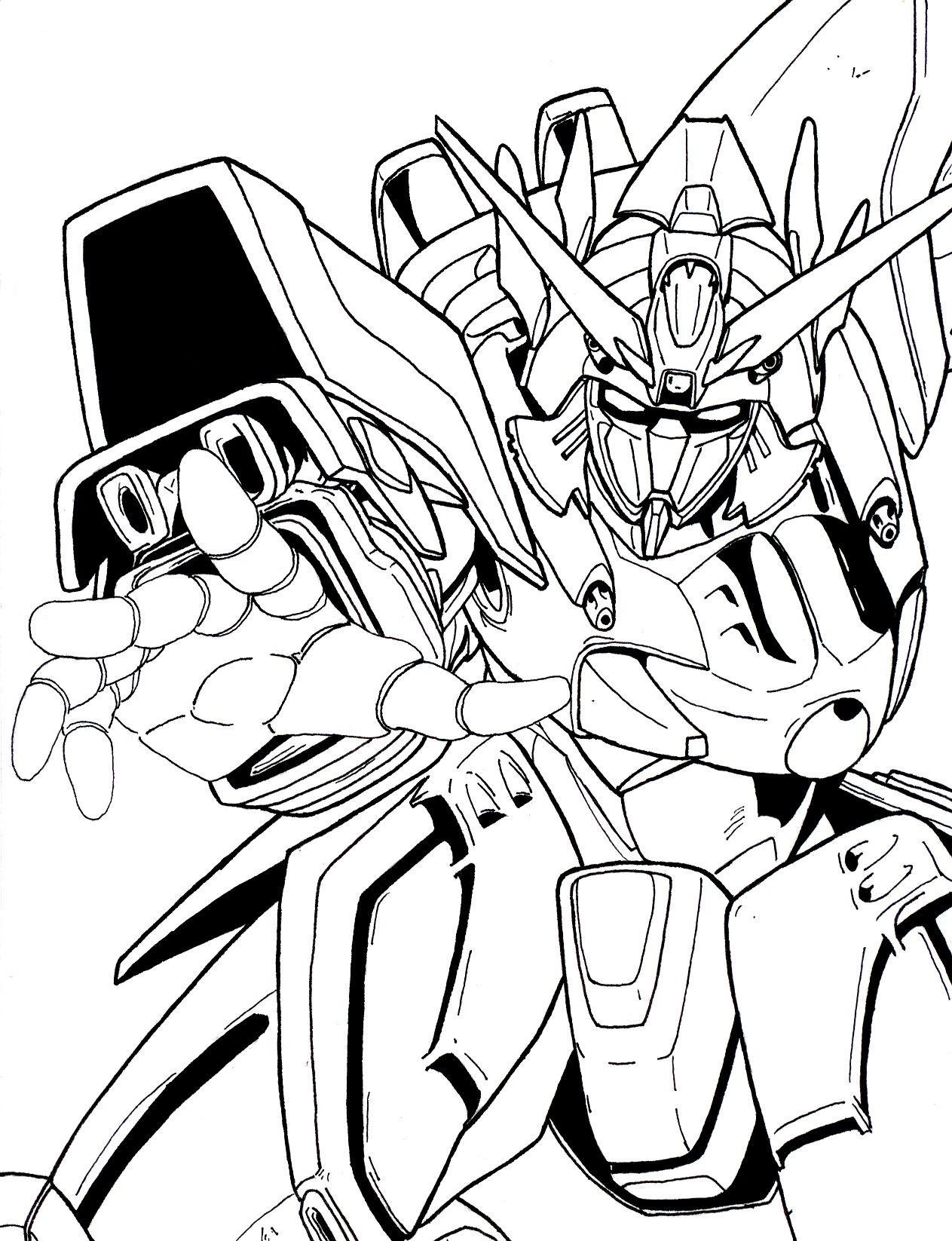 123 Gundam Coloring Pages Printable 28