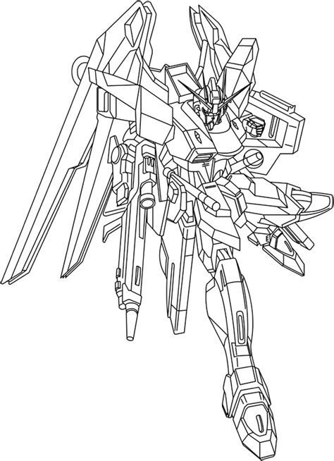 123 Gundam Coloring Pages Printable 36