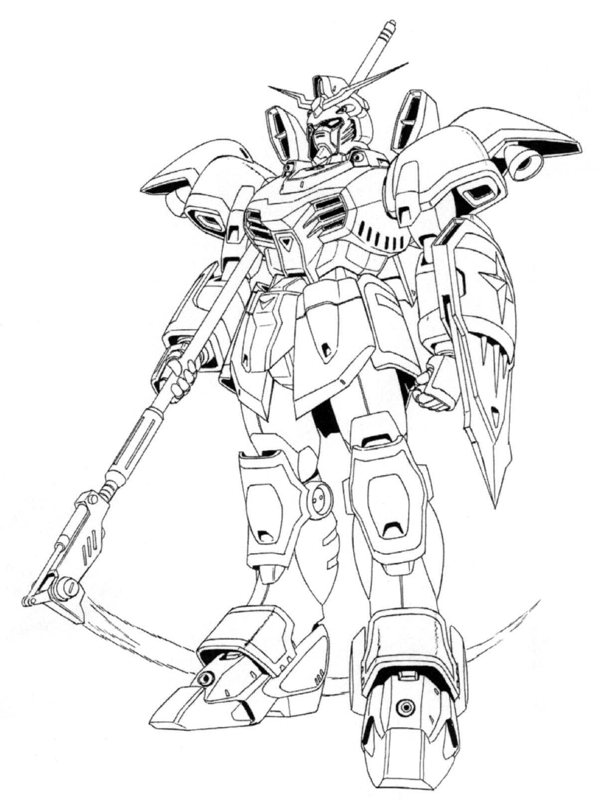 123 Gundam Coloring Pages Printable 70