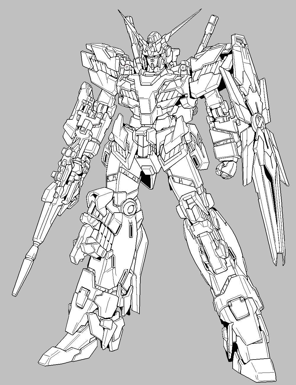 123 Gundam Coloring Pages Printable 8