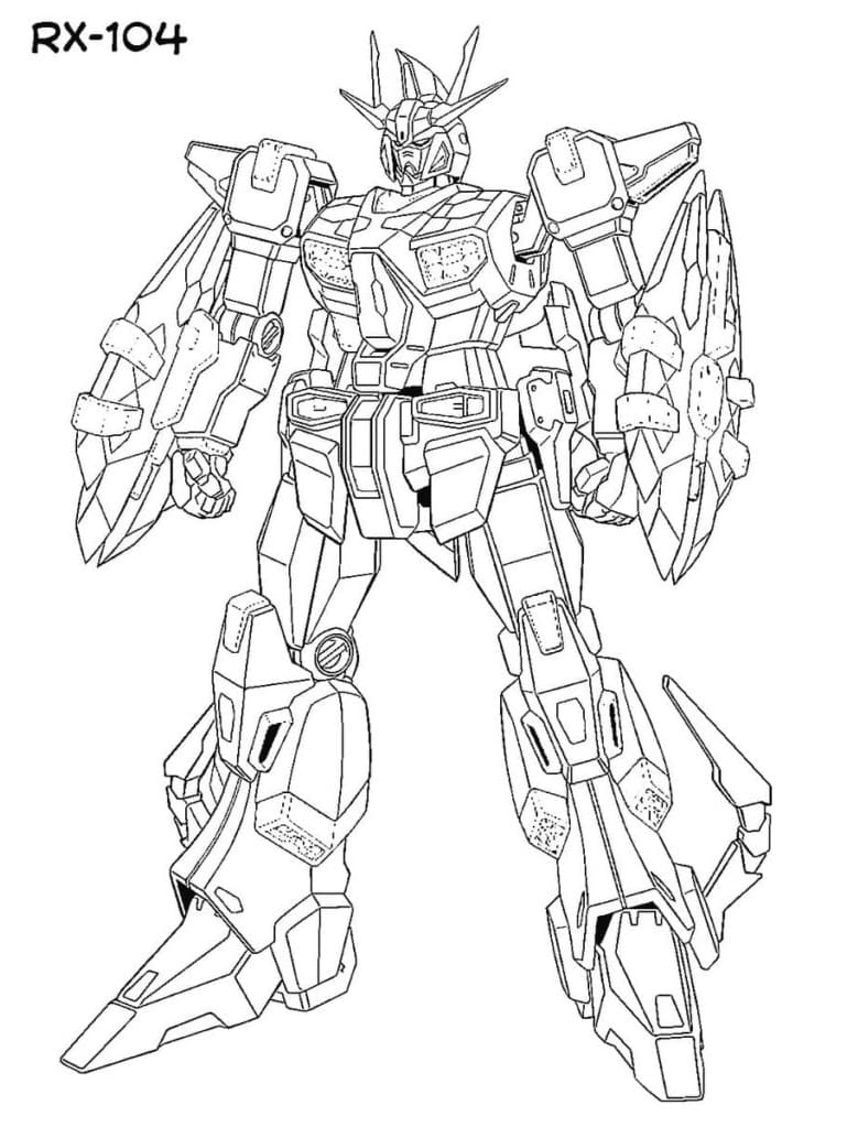 123 Gundam Coloring Pages Printable 86