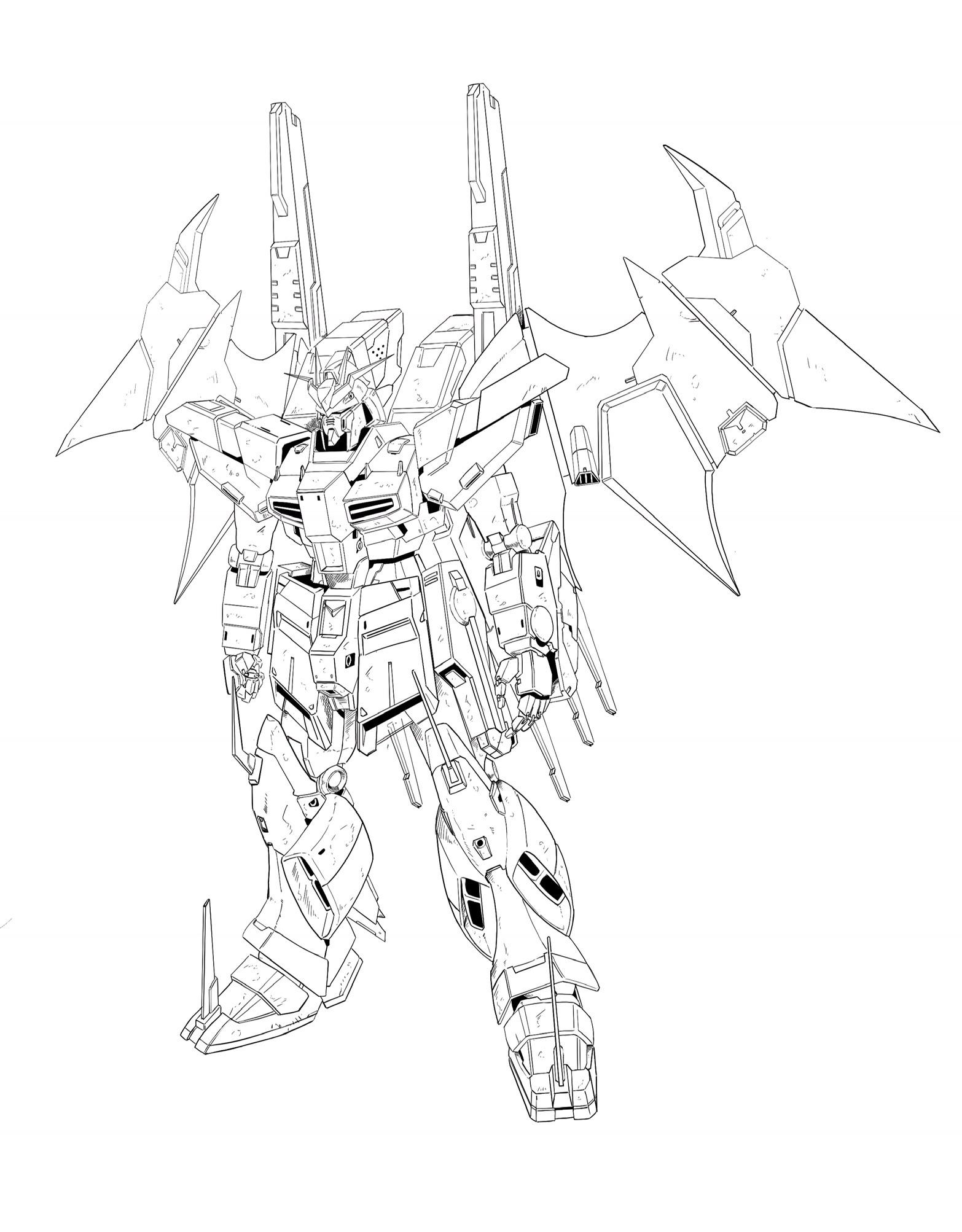 123 Gundam Coloring Pages Printable 88