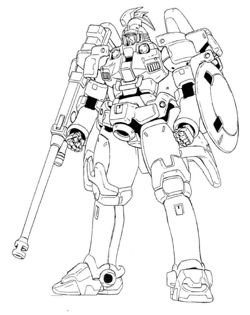 123 Gundam Coloring Pages Printable 96