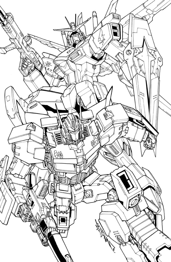 123 Gundam Coloring Pages Printable 97