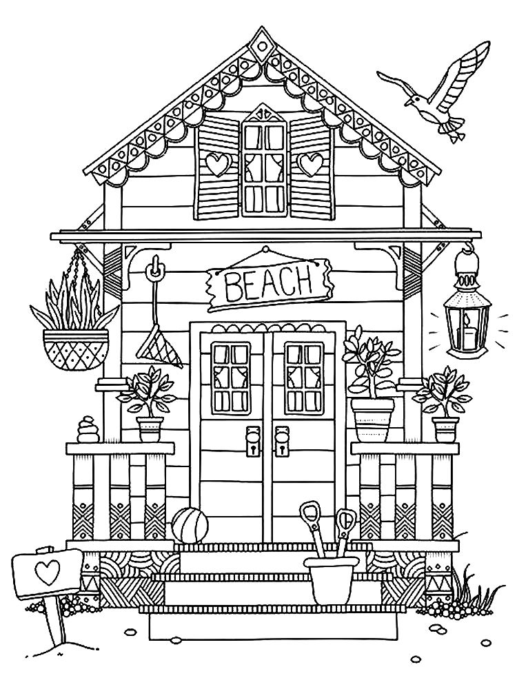 129 Home Coloring Pages Printable 117