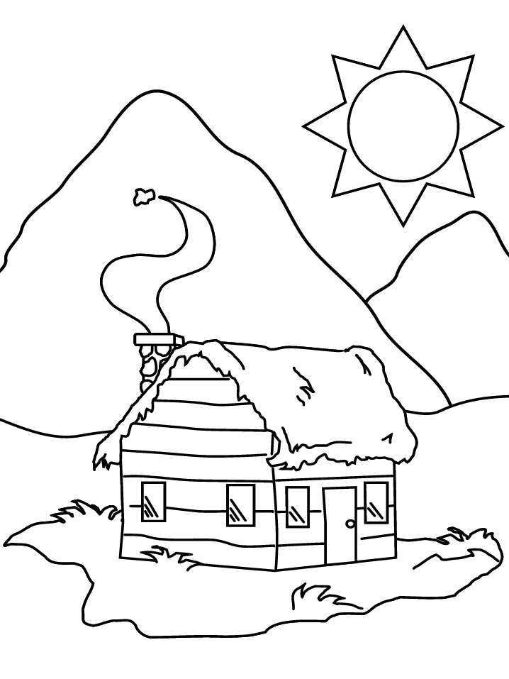 129 Home Coloring Pages Printable 127