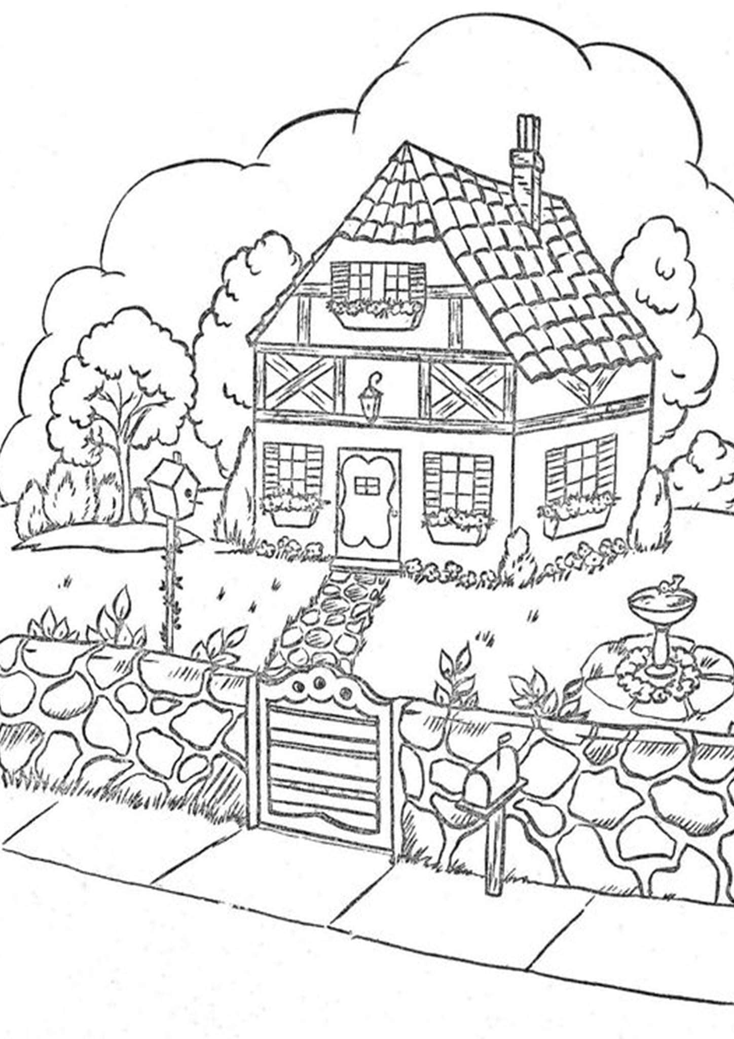 129 Home Coloring Pages Printable 30